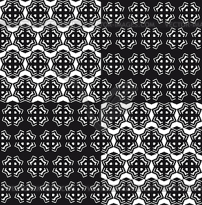 Geometrical abstract patten black and white - vector clipart