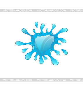 Splashing water - vector clipart