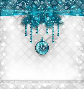 Shimmering background with Christmas traditional - vector clip art