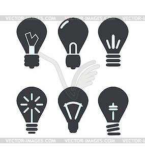 Icon process of generating ideas to solve - vector image