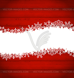 Snowflakes border for Happy New Year - vector EPS clipart