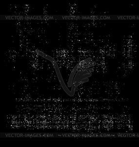Абстрактный черный фон гранж, поврежденную поверхность - векторное изображение EPS