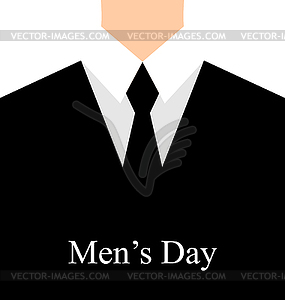 Празднование карту для международных мужские день - клипарт в векторе