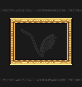 Vintage picture frame - vector image