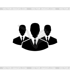 Team icon, community business people - stock vector clipart