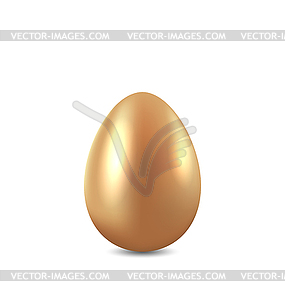 Easter golden egg - vector clip art