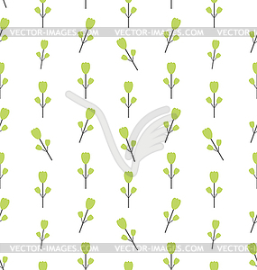 Seamless Pattern with Floral Elements - vector clip art