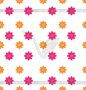 Seamless Texture with Flowers, Elegance Child - vector clipart