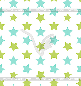 Seamless Texture with Colorful Stars, Elegance Kid - vector image