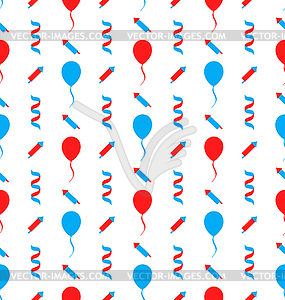 Seamless Texture for Independence Day of America - vector clip art