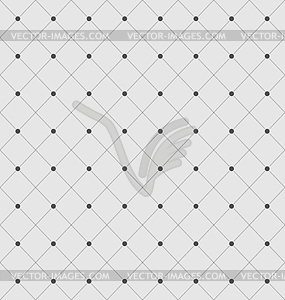 Seamless Geometric Texture with Rhombus and Dots - vector clipart