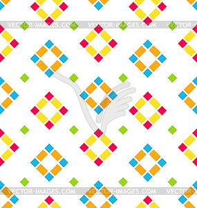 Seamless Pattern with Colored Rhombus, Regular - vector clip art