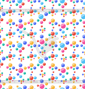 Seamless Pattern with Colorful Circles, Party - vector clipart