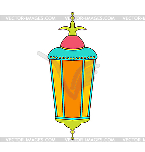 Arabic Colorful Lamp for Ramadan Kareem - vector clipart / vector image