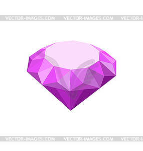 Фиолетовый алмазный - клипарт в векторном виде
