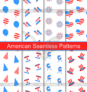 Set Seamless Textures - vector clipart