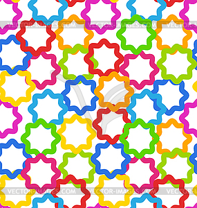 Seamless Geometric Texture, Kid Contrast Background - vector clipart