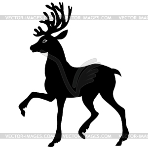 Beautiful Christmas deer - vector clipart