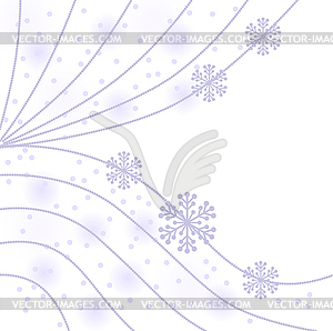 Christmas gentle background with garland and - vector image