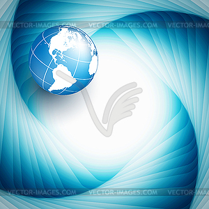 Background with wavy lines - vector image