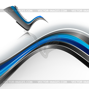 Background with wavy lines - vector clipart