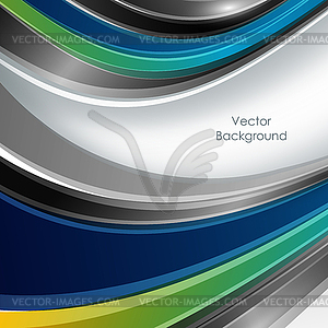 Background with wavy lines - vector image