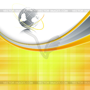 Background with wavy lines - vector clip art