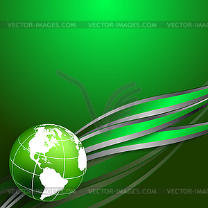 Background with wavy lines - vector clipart