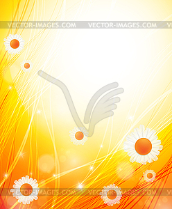 Bright summer background - vector image