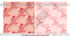 Seamless floral background - vector image