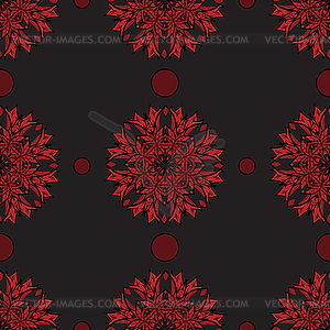 Seamless floral background - vector clipart