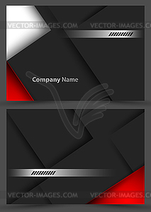 Corporate cards templates - vector clipart