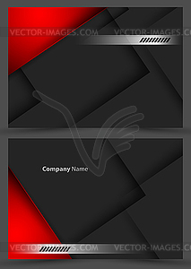 Corporate cards templates - vector clip art