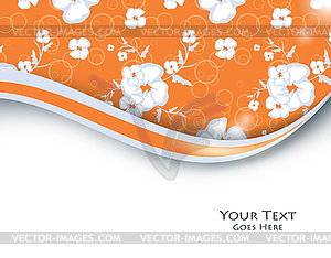 Floral background - royalty-free vector clipart