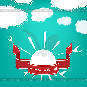 Holiday banner - vector image