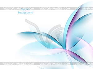 Colorful wavy backdrop - vector clipart