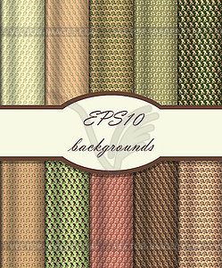 Of Seamless Patterns set - vector clipart