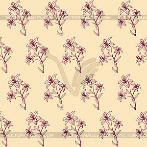 Seamless floral abstract background for design - vector clipart