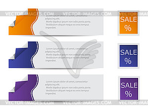 Colorful Web Stickers, Tags and Labels - vector image