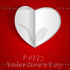 Valentine`s day background with hearts - royalty-free vector clipart
