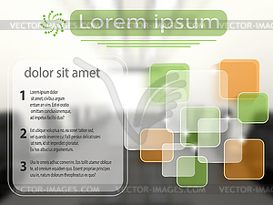 Business template with transparent layers - royalty-free vector image