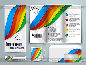 Abstract template set for design - vector clip art