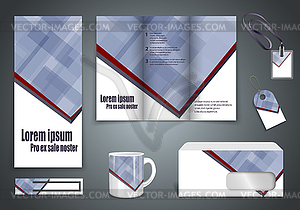 Set of presentation of flyer design content - vector image