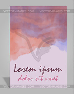 Brochure or magazine cover template - vector clip art