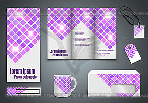Set of presentation of flyer design content - vector clipart