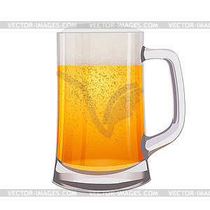 Excellent mug of beer - color vector clipart