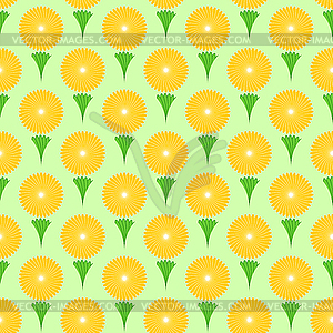 Floral seamless background for design - color vector clipart