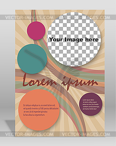 Брошюра или на обложке журнала шаблон - клипарт в векторном виде