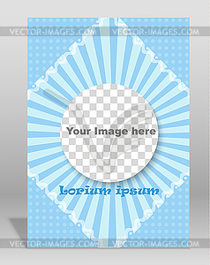 Brochure or magazine cover template - vector clipart