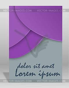 Brochure or magazine cover template - vector clipart